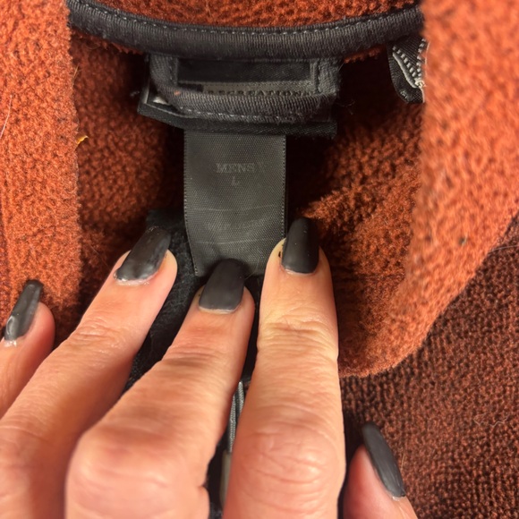 REI COOP Men’s Brown Full Zip Polartec Fleece Jacket size: Large - Picture 6 of 8